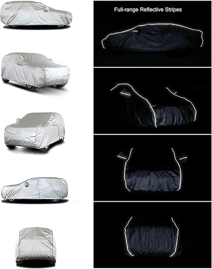 Tecoom Hard Shell Waterproof Car Cover, Zipper Design - Image 8