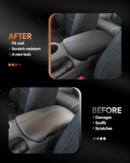 CDEFG for Ford Mustang 2024-2025 Center Console Cover Armrest Box Cover for - Image 3