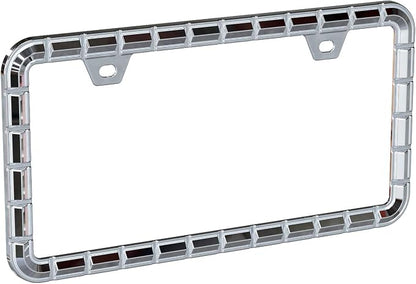 3D Chrome License Plate Frames, Pure Zinc Alloy Metal - Image 2