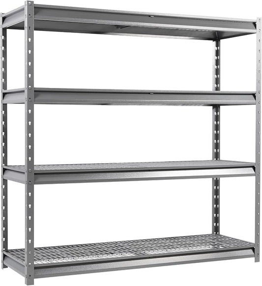 The Atlas 72" W Heavy Duty Garage Shelving Load 8000 Lbs, 4 Tier Metal Storage by Shuntong