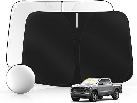 Windshield Sun Shade for Ch-evro-let Colorado 2023-2025 2026 Foldable Sunshade by SULAGIWINDSHIELDSUNSHADE