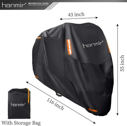 Motorcycle Cover, Motorbike Cover All Season Universal Weather Waterproof - Image 2