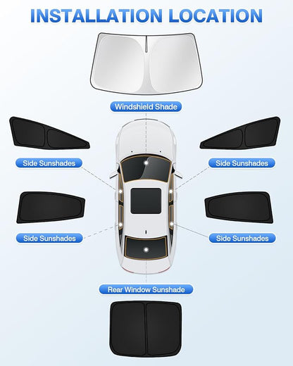 Sunshades for Toyota Prius 2023-2025 2026 Accessories Windshield Sun Shade Side - Image 5