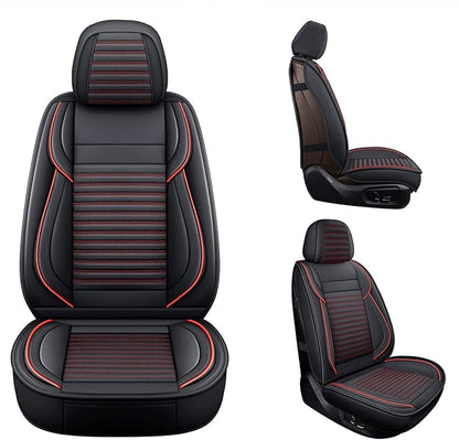 LINGVIDO Car Seat Covers, Breathable and Waterproof Faux Leather Automotive - Image 3