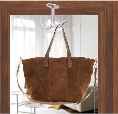 10 Pcs Zinc Alloy Ceiling Double Hook Cabinet Wardrobe Coat Towel Hat Hook - Image 5