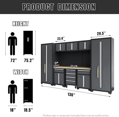 Garage Storage Cabinet System 9-Pcs Workshop Set Garage Cabinets and Storage - Image 3