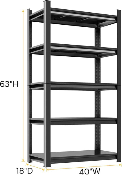 63''H Garage Shelving Capacity Heavy Duty Garage Storage Shelves, 3000LBS - Image 3