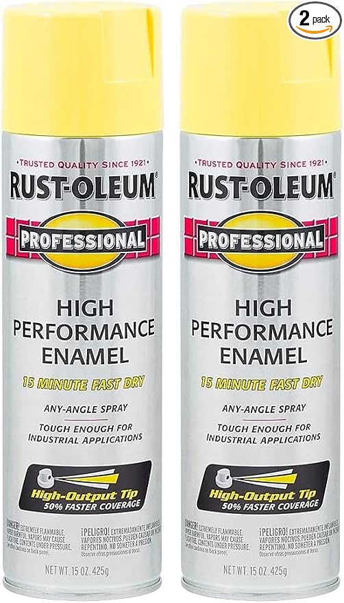 Rust-Oleum 7543838 Professional High Performance Enamel Spray Paint, 15 Oz by Rust-Oleum