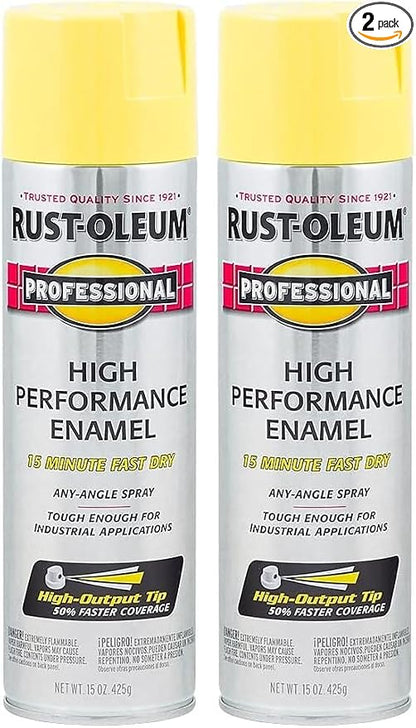 Rust-Oleum 7543838 Professional High Performance Enamel Spray Paint, 15 Oz by Rust-Oleum