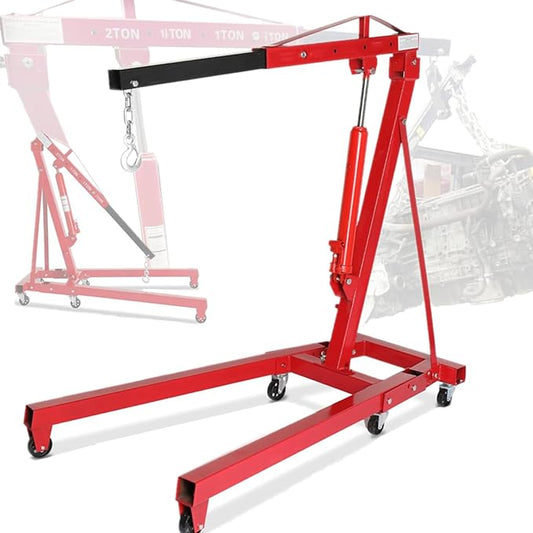 Engine Hoist 2 TON Folding Hydraulic Engine Motor Hoist Cherry Picker Shop by MOTOOS