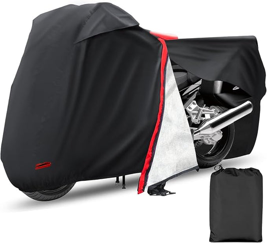 Motorcycle Cover, Waterproof Zipper Outdoor Cover by AUTOLION