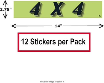 Ez-line Vinyl Windshield Stickers 3 Dozen 15 Inch Chartreuse Slogan Dealership - Image 7
