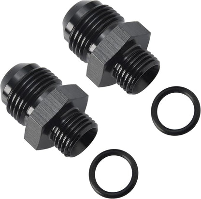 8AN Male Flare to 6AN ORB O-ring Boss Fuel Pump Rail Adapter Fitting Aluminum - Image 4