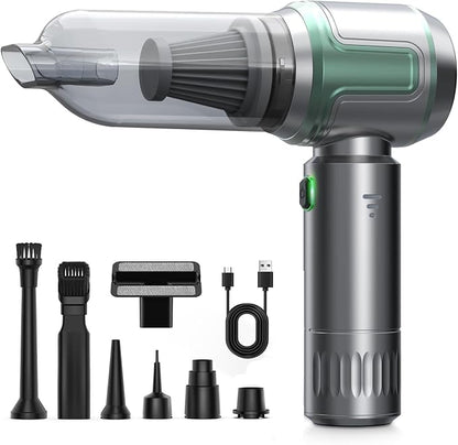 Car Vacuum Portable Cordless, 16000PA Powerful Car Vacuum Cleaner, 7 in 1 Mini by Ecoflick