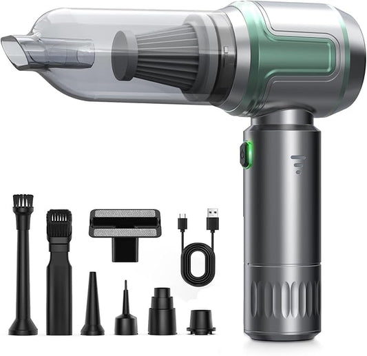 Car Vacuum Portable Cordless, 16000PA Powerful Car Vacuum Cleaner, 7 in 1 Mini by Ecoflick