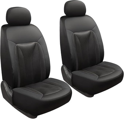 GIANT PANDA 2 Front Leather Car Seat Cover by GIANTPANDA