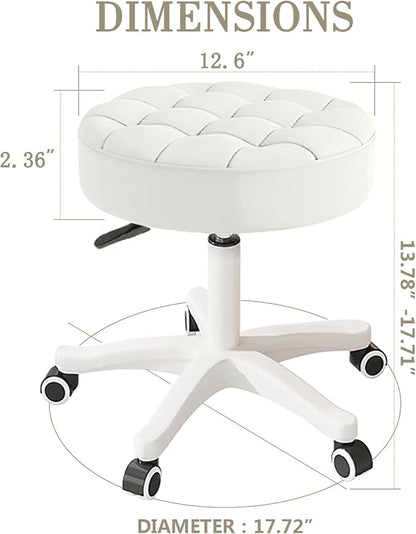 Small Chair Round Rolling Stool - Image 2