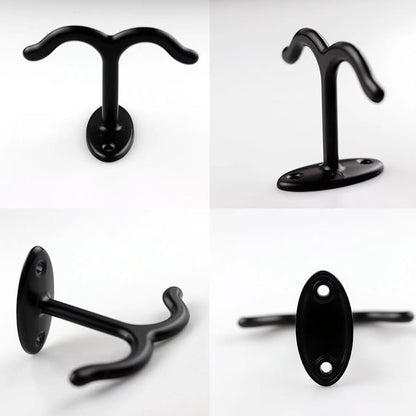 10 Pcs Zinc Alloy Ceiling Double Hook Cabinet Wardrobe Coat Towel Hat Hook - Image 4