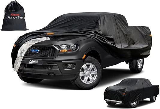 Kayme Truck Cover Custom Fit Ford Ranger Regular Cab Long Bed. Full Exterior by kayme
