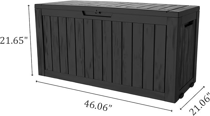90 Gallon Lockable Resin Deck Box - Image 2