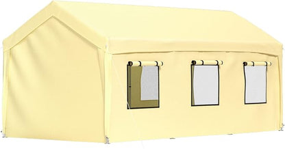 VEVOR Carport 10x20 ft Heavy Duty Canopy, Portable Garage Shelter - Image 9