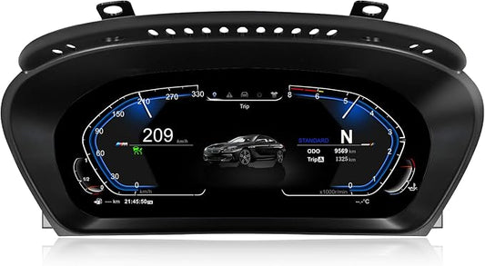 Speedometer Instrument for BMW E60 E61 E63 E64 2003-2009 CCC CIC, 12.3 inch by PioowirkAutoNavi
