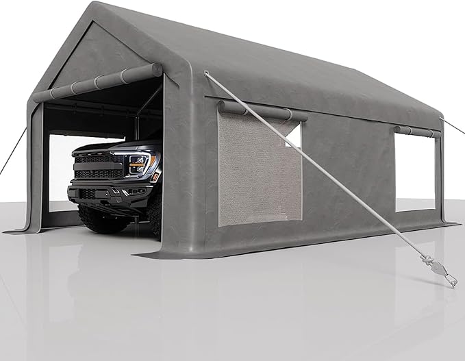 13 x 25ft Heavy-Duty Carport Canopy by Gaderth