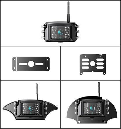 Fookoo 1080P 7" Wireless Backup Camera System, IP69 Waterproof Rear View Front - Image 8