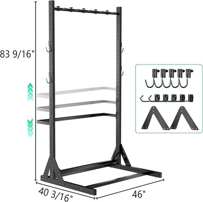 JWX Freestanding 5 Bike Rack, Heavy Duty Floor Bike Stand - Image 9