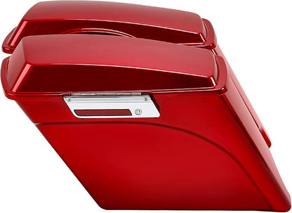 XFMT Motorcycle Stretched Saddlebags 5" Extended Hard Saddle Bags - Image 2