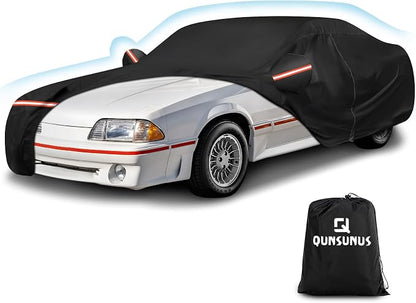 QUNSUNUS Waterproof Car Cover for Ford Mustang 1979-1993, Outdoor Car Covers by QQUNSUNUS