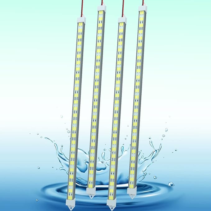 12V LED Light Bar Waterproof, 12V LED Light Strip 54 LEDs 7000K White Color by LMGYES