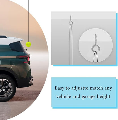 2PC Garage Parking Assistance Tennis Balls, Garage Car Stop Indicator, Garage - Image 7