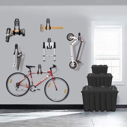 Garage Hooks, 12 Pack Wall Storage Hook Includes 2 Extension Cord Holder - Image 5