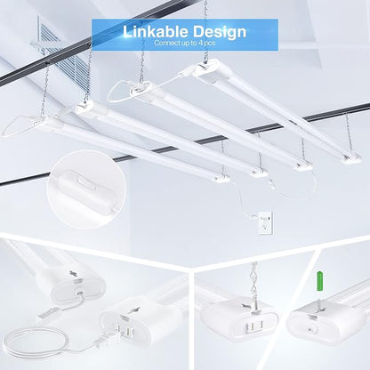 Ensenior 10 Pack Linkable Led Shop Light 4ft - Image 3