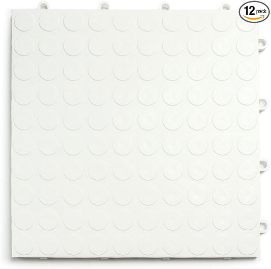GarageDeck Coin Pattern, Durable Interlocking Modular Garage Flooring Tile by BigFloors