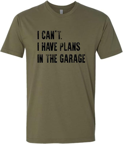 Go All Out Adult I Can't I Have Plans in The Garage Funny Dad Gift Deluxe Soft - Image 2