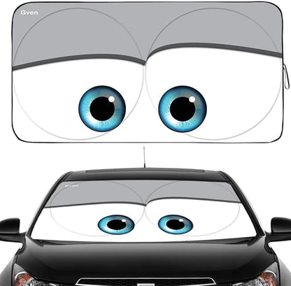 Gven Windshield Sun Shade, The Original Patented Car Eyes 2025 Car Sun Shade by Gven