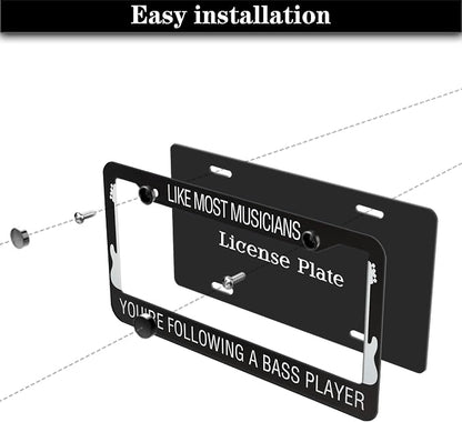 License Plate Frame Holder Black and White License Plate Frames Like Most - Image 7