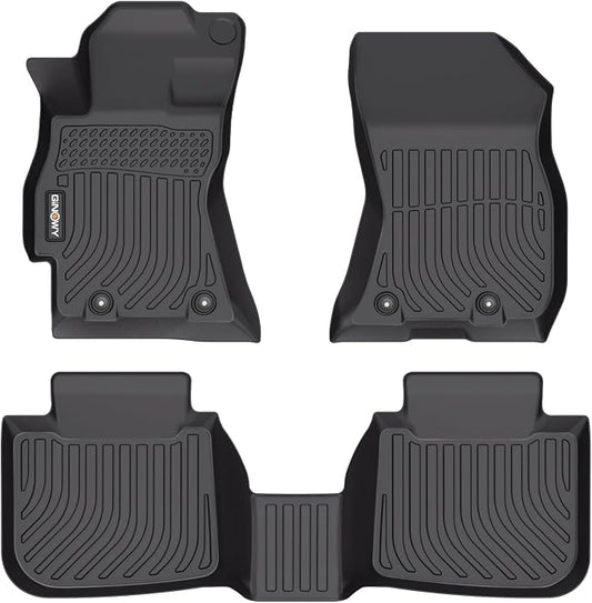 GINOWY-Floor Mats for Subaru Outback/Legacy 2015-2019 TPE Rubber All Weather by GINOWY
