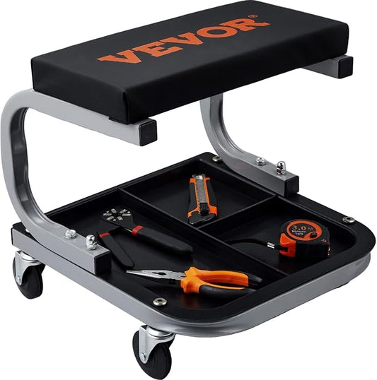 VEVOR Rolling Creeper Garage/Shop Seat, 250 LBS Capacity Padded Rolling by VEVOR