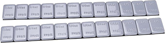 YIZBAP Wheel Weights Gray 1/4oz, 24 oz/Box, by YIZBAP