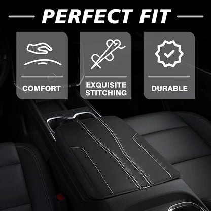 Muslogy Armrest Cover Center Console Cover Compatible - Image 5
