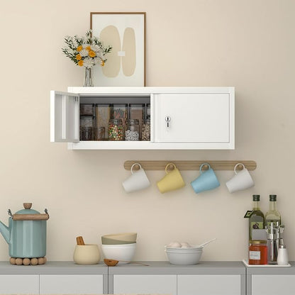 LUCYPAL Metal Storage Cabinet, Garage Wall Mounted Storage Cabinet - Image 6
