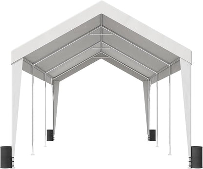 VEVOR Upgraded 10x20 ft Heavy Duty Carport Car Canopy, Car Port Garage Boat - Image 10