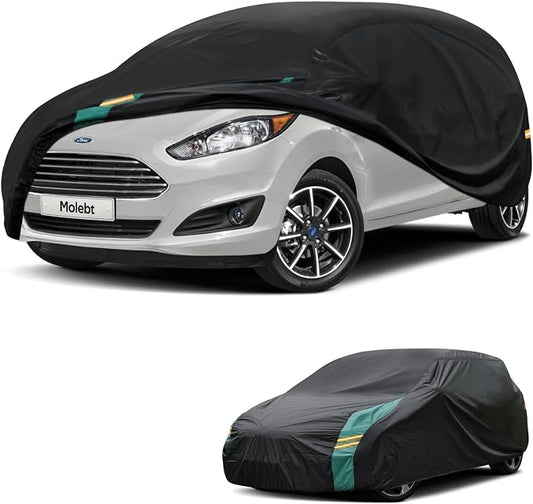 Car Covers for Hatchback Waterproof All Weather, Universal Fit for Mini Cooper by Molebt