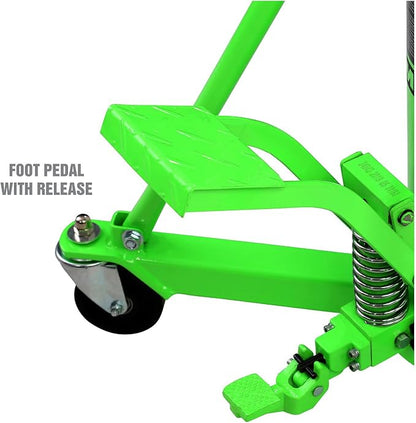 OEMTOOLS 26842 Transmission Jack, 1 Ton 2 Stage Telescoping High Lift, 37.5-76 - Image 4