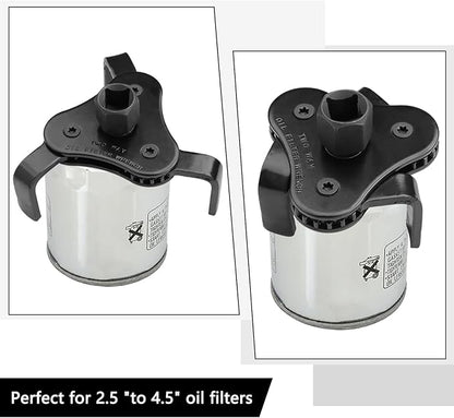 Universal Adjustable Oil Filter Wrench, Carbon Steel, 1/2 & 3/8 Inch Square - Image 5