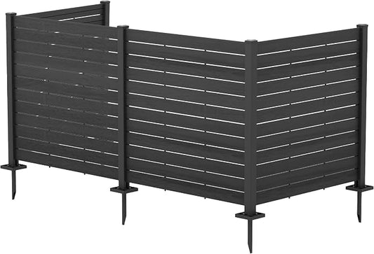 Kozyard 50" W x 48" H Outdoor Privacy Screens Aluminum Post, Air Conditioner by Kozyard