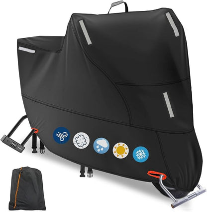 Motor Bike Cover Waterproof Outdoor, Motorbike Scooter Moped Cover Sun Rain by RELEDESA